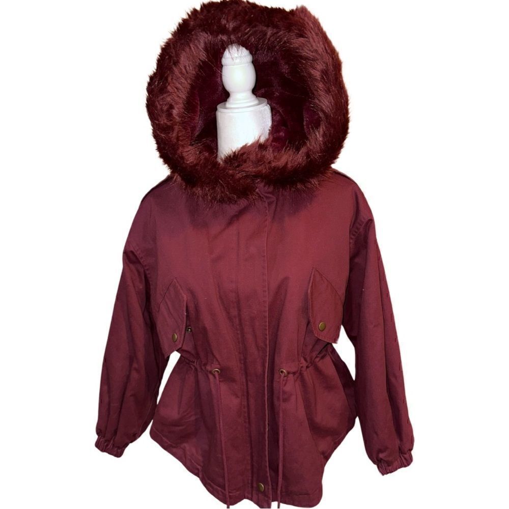 NEW Urban Outfitters Fuzzy Lined Hooded Coat Size XS